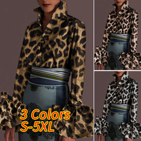 Nowe koszule damskie VONDA 2021 wiosna lato Sexy skręcić w dół kołnierz Flare rękaw bluzki na imprezę koszula biurowa Casual Plus rozmiar Blusas 5XL 6